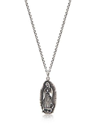Nialaya Collana con pendente Our Lady of Guadalupe - Argento