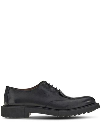 Ferragamo leather oxford-shoes - men - CALFSKIN/Leather/Rubber - 7 - Black