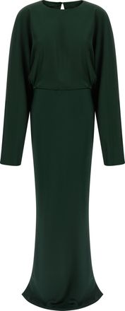 Norma Kamali Bicolor Polyester Long Womens Dress