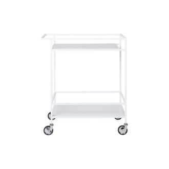 Moloo de servicio blanco con ruedas