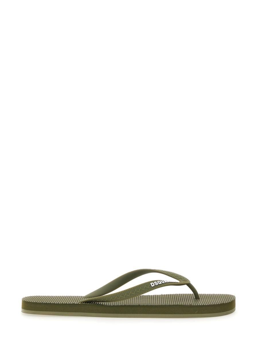 サンダル D SQUARED2 RUBBER THONG SANDAL Men's Dsquared2 Leather Sandals − Shop now up to −73