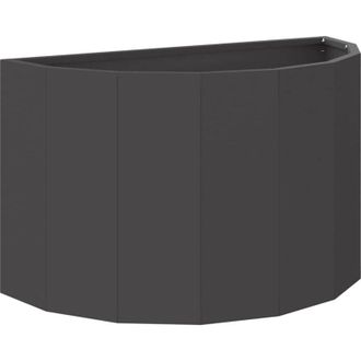 vidaXL Planter Black 60 x 30 x 35 cm Steel vidaXL
