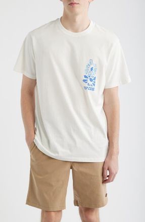 Rip Curl Liquid Trips Flower Graphic T-Shirt in Bone at Nordstrom, Size Xx-Large
