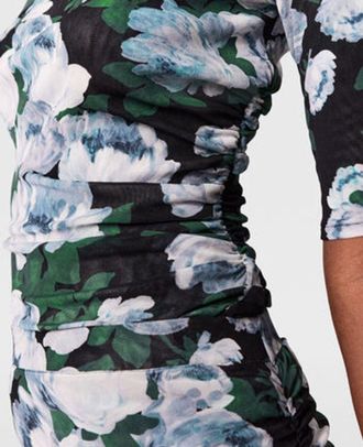 Stella McCartney Floral-Print Jersey Tunic - Black