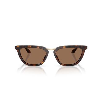 Giorgio Armani 0ar8253u Tortoiseshell Cat-Eye Sunglasses with Gold Bridge