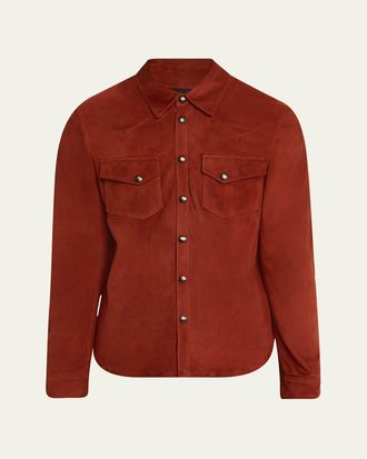 Savas Mens Lowry Leather Shirt Jacket