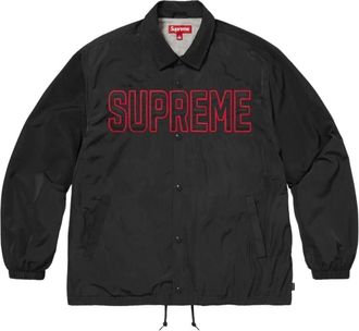 SUPREME SS26 Spellout Coaches Jacket Black SUP-SS26-203-BLK