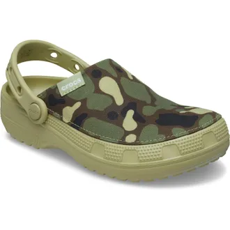 Crocs Classic Crafted Camo Textielmix Heren Tac Green Klompen