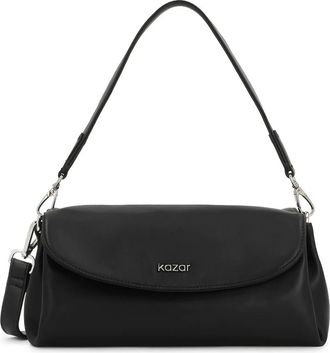 Kazar Tassen, Dames, Zwart, ONE Size, Leer, Zwarte leren handtas met afneembare bandjes