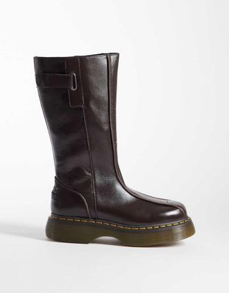 Dr. Martens Buzz - Stivali alti marrone lucido