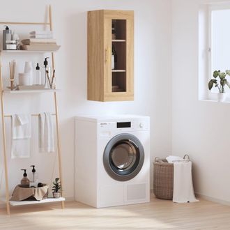 vidaXL Armario De Pared Roble Sonoma 34,5x34x90 Cm Vidaxl