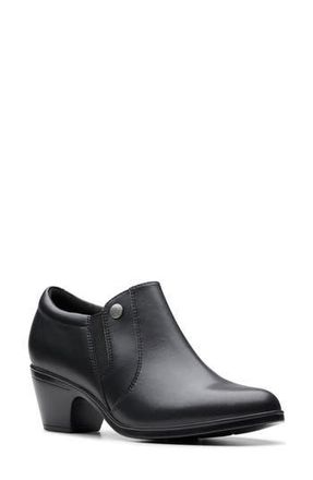 Clarks Emily Reyna Bootie in Black Leather at Nordstrom Rack, Size 12
