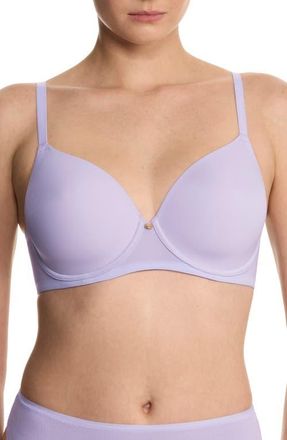 Natori Cloud Comfort Full Fit Back Smoothing T-Shirt Bra in Purple Pearl at Nordstrom, Size 34B