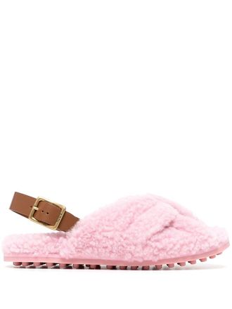 Tod's Lammy slingback sandalen - Roze
