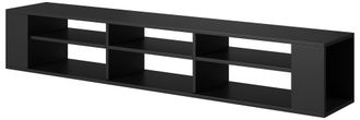Selsey Selsey Weri - Mueble De Tv Colgante - Para La Sala De Estar - 175 Cm - Negro - Moderno