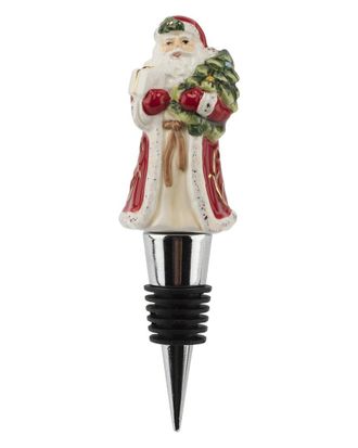 Spode Christmas Tree Santa Bottle Stopper