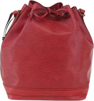 Louis Vuitton Pre-owned Vintage Bucket Bag - Dames - Vintage Tas - Rood - ONE Size - Leer - Vintage