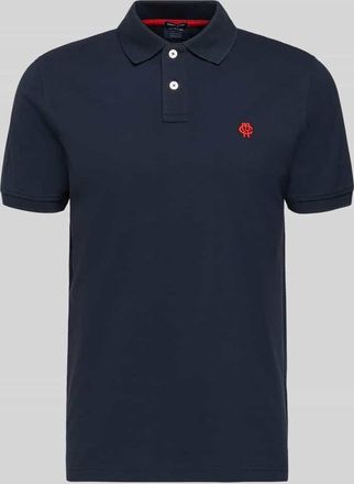 Mc Neal Slim Fit Poloshirt mit Logo-Stitching in Dunkelblau, Gr&ouml;&szlig;e XXXL