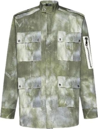 Balmain Stijlvolle Jas voor Trendy Looks - Heren - Zomerjassen - Groen - L - Jassen