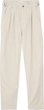 Isabel Marant Neriah Broeken - Dames - Straight fit broeken - Beige - L - Katoen - Broeken