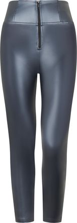 Freddy Pantaloni WR.UP 7/8 vita alta in similpelle metallizzata