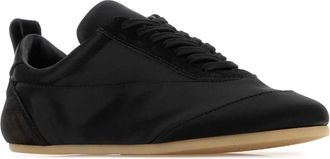 Jil Sander Satin and Suede Sneaker - Black