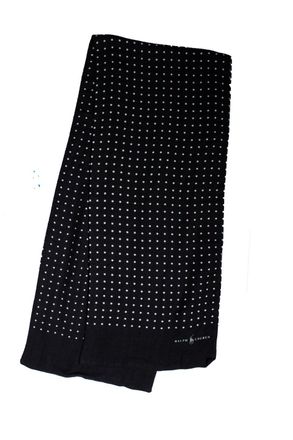 Ralph Lauren Polka dot scarf in black