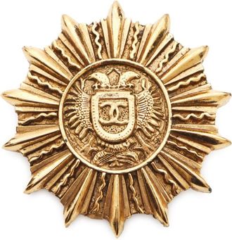 Chanel Spilla con logo CC 1980-1990 - Oro