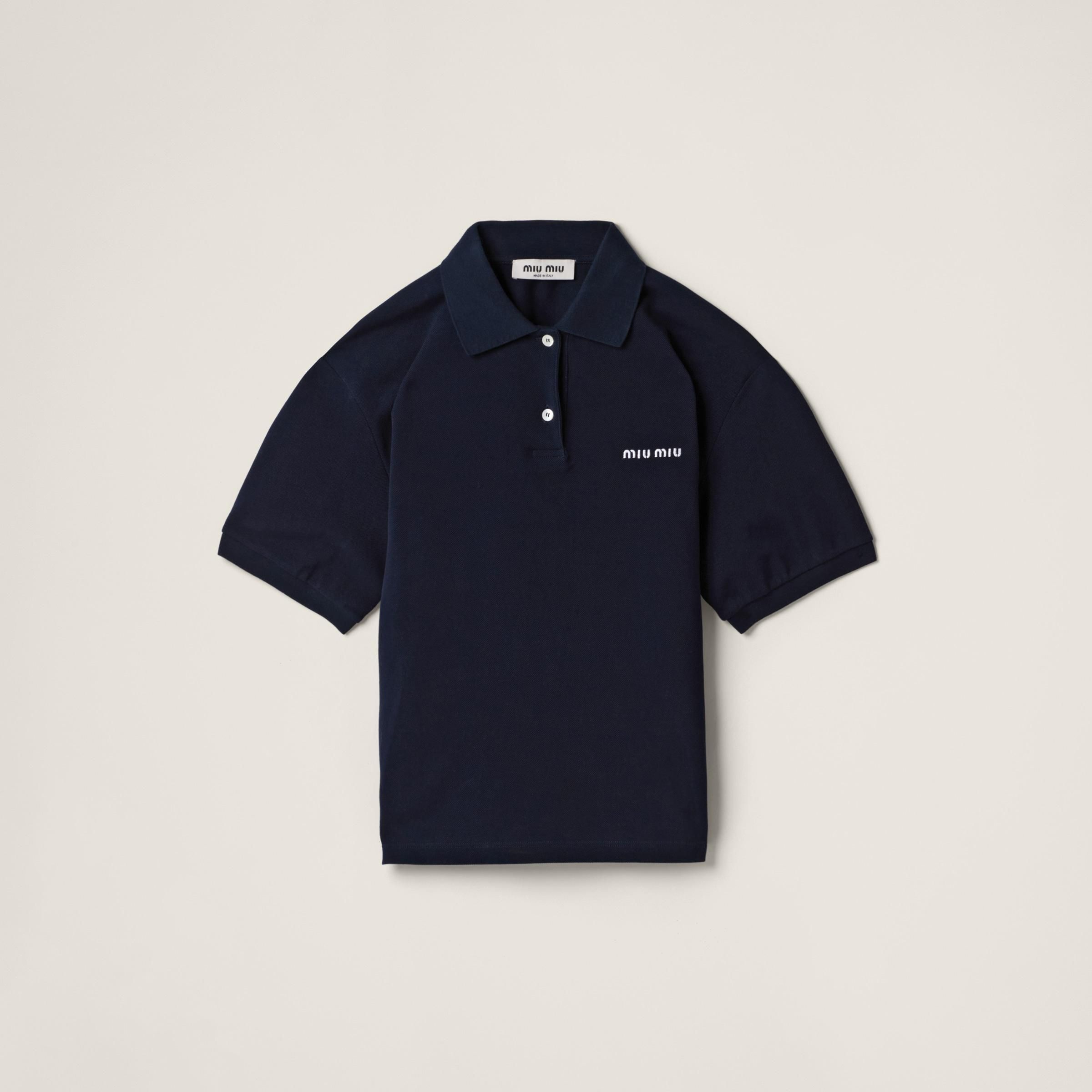 Miu Miu Cotton piqué polo shirt from $1,150.00 - on Stylight