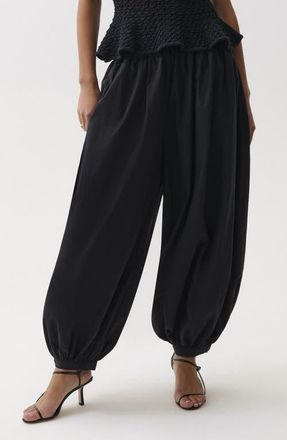 Pistola Denim Liya Relaxed Balloon Pants in Noir at Nordstrom, Size X-Large