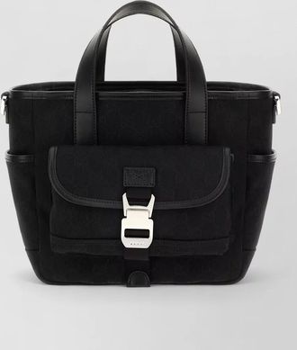 Gucci shoulder bag buckle detail front flap pocket