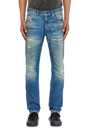 Diesel Slim Jeans Regular Waist 2019 D-Strukt,, Zip fly