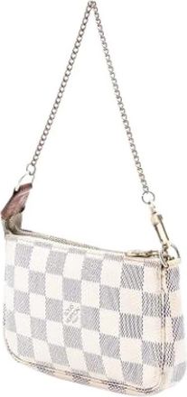 Louis Vuitton Pre-owned Mini Pochette Accessoires - Dames - Vintage Mini Tas - Wit - ONE Size - Vintage