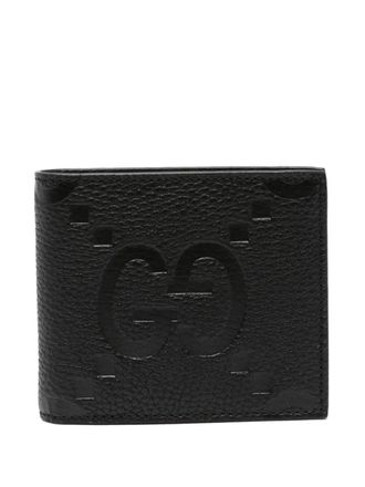 Gucci Jumbo GG leather wallet - men - Calf Leather - One Size - Black