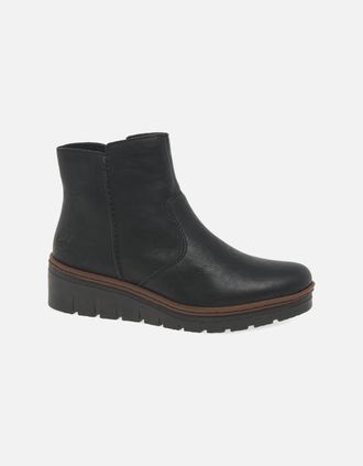 Rieker Womens Capital Womens Ankle Boots - Black - Size: 3.5