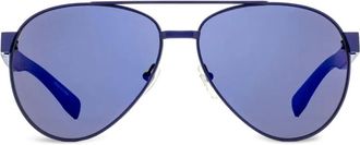 Lacoste Occhiali da sole con montatura stile pilota - Blu