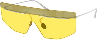 Prada Stijlvolle Zonnebril - Heren - Zonnebrillen - Grijs - 40 MM - Accessoires