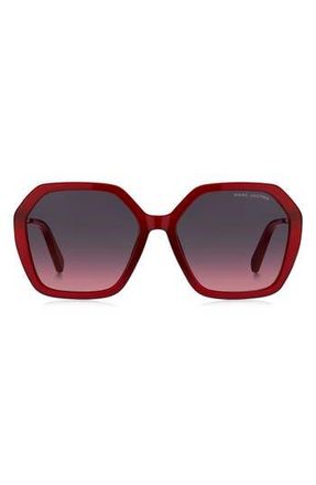 Marc Jacobs 53mm gradient square sunglasses in Red at Nordstrom Rack