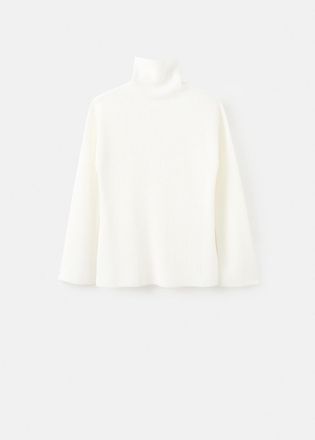 Mango Pullover maglia collo alto bianco sporco - Donna - XXS - MANGO