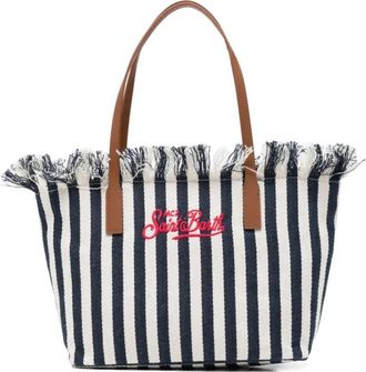 MC2 Saint Barth City Bag Mid Fringe - Dames - Shoppers - Veelkleurig - ONE Size - Katoen - Tassen