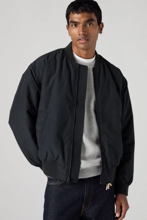 Levi's Masonic Bomber Jacket - Men - L - Black / Jet Black