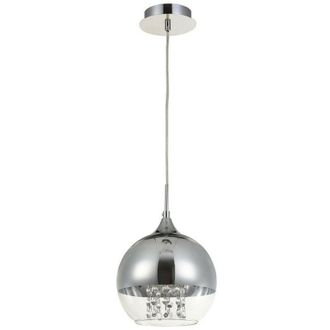 Maytoni Maytoni - Fermi Dome Ceiling Pendant Lamp Nickel & Crystal, 1 Light, E27