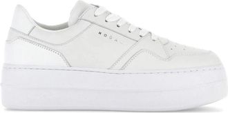 Hogan Stijlvolle Sneakers - Dames - Sneakers - Wit - 40 EU - Leer - Schoenen