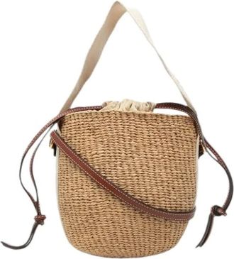 Chlo&eacute; Pre-owned Bucket Bags, female, Beige, Size: ONE SIZE Pre-owned The Woody Basket