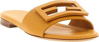 Fendi Tube Slide - Yellow