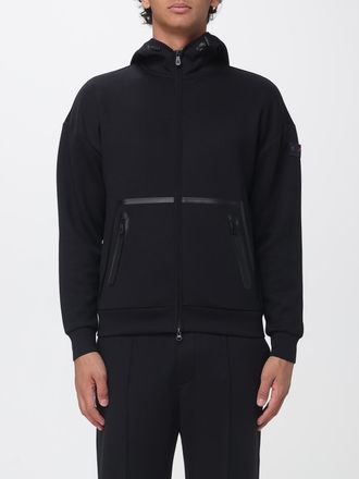 Peuterey Felpa con cappuccio e zip in tessuto tecnico con tasche e logo applicato