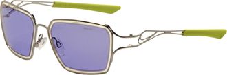 Nike Unisex 57 mm Silver Sunglasses
