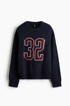 H&M Pullover mit Motiv - Blue