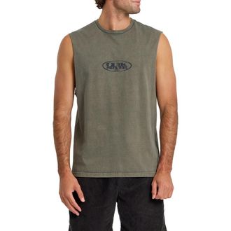 Quiksilver Blends Sleeveless Cotton Graphic T-Shirt in Grape Leaf at Nordstrom, Size Medium