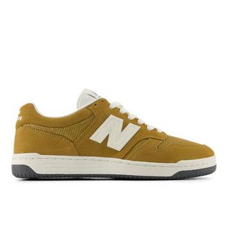 New Balance Unisex 480P en Marr&oacute;n/Blanco, Malla, Talla 41.5